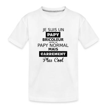 Papy bricoleur - T-shirt bio Premium Enfant - blanc - Devant