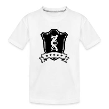 Dna Wappen - Kinder Premium Bio T-Shirt - Weiß - Vorne