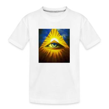 All Seeing Eye - Kids' Premium Organic T-Shirt - white - Front