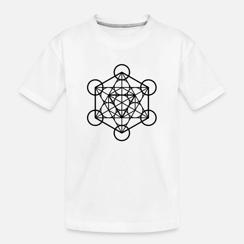 Cube De Métatron - T-shirt bio Premium Enfant - blanc