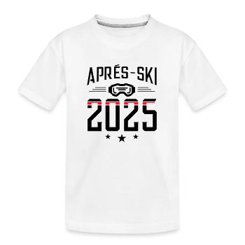 Après-ski 2025 - T-shirt bio Premium Enfant - blanc - Devant