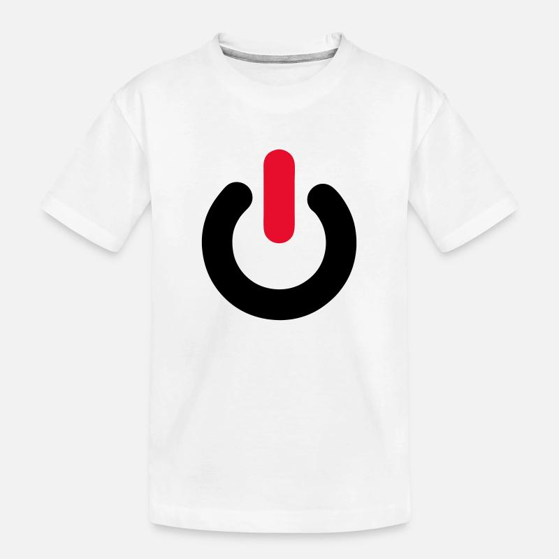 on, off, des commutateurs, pc, ordinateurs, - T-shirt bio Premium Enfant - blanc