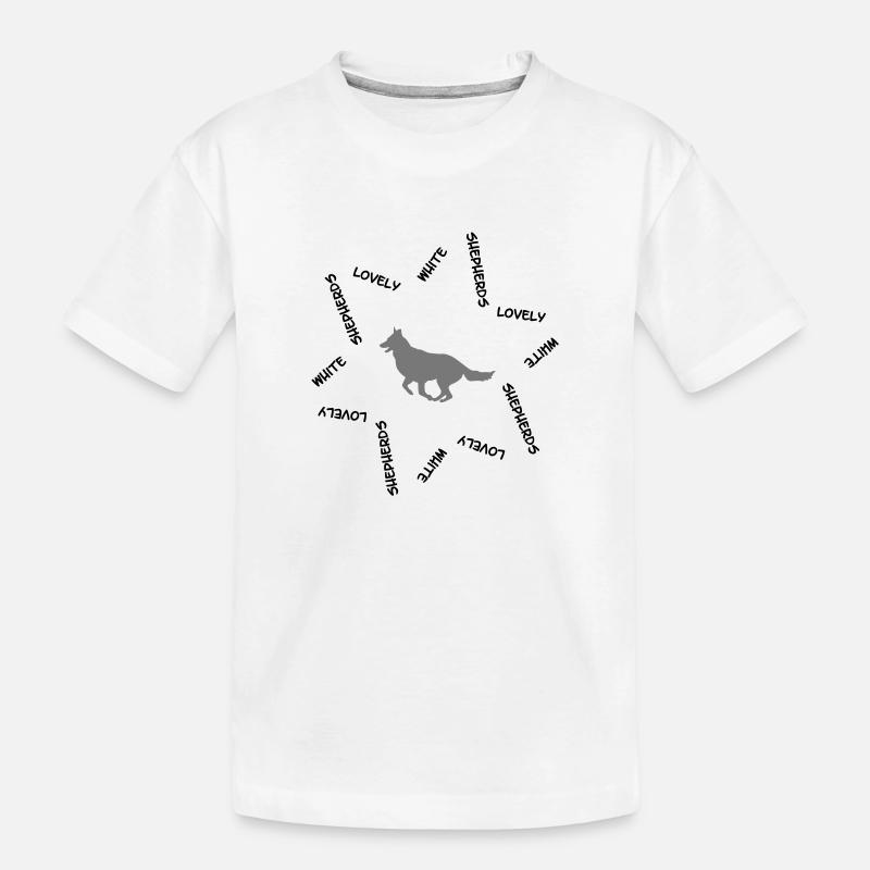 Weisser Schweizer Schäferhund cb2 - Kinder Premium Bio T-Shirt - Weiß