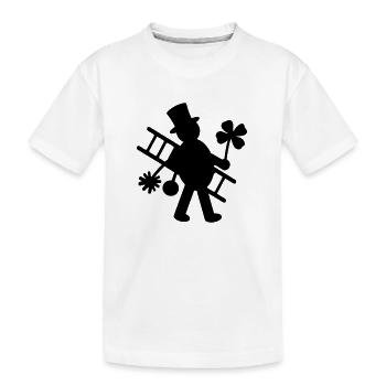 Schornsteinfeger - Kinder Premium Bio T-Shirt - Weiß - Vorne