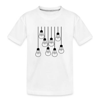 beaucoup de modèle de plafond câble suspendu ampoule l - T-shirt bio Premium Enfant - blanc - Devant