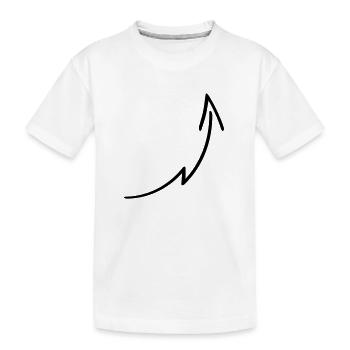 Arrow Design - Kinder Premium Bio T-Shirt - Weiß - Vorne