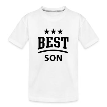 MEILLEUR SON 3 étoiles - T-shirt bio Premium Enfant - blanc - Devant