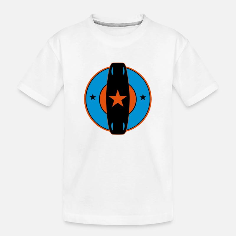 boarder_vec_3 de - Kinder Premium Bio T-Shirt - Weiß