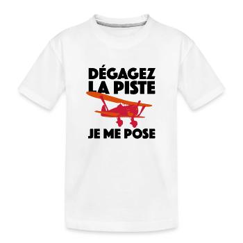 JE ME POSE - T-shirt bio Premium Enfant - blanc - Devant