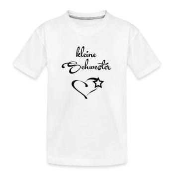 Kleine Schwester - Kinder Premium Bio T-Shirt - Weiß - Vorne