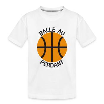 La Balle au perdant - T-shirt bio Premium Enfant - blanc - Devant