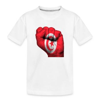 Fist Tunisia - Kids' Premium Organic T-Shirt - white - Front