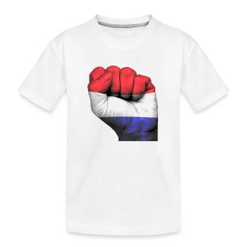 Fist Netherlands - Kids' Premium Organic T-Shirt - white - Front