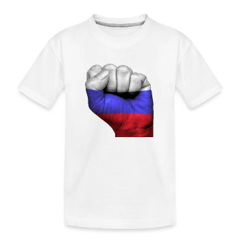 Fist Russia - Kids' Premium Organic T-Shirt - white - Front