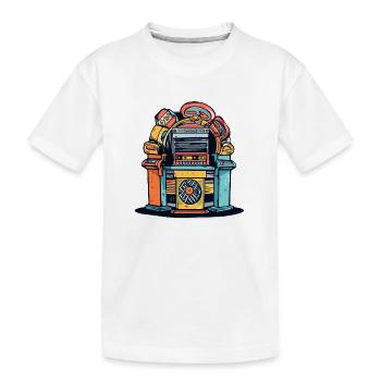 Jukebox aus den 70er Jahren - Kinder Premium Bio T-Shirt - Weiß - Vorne