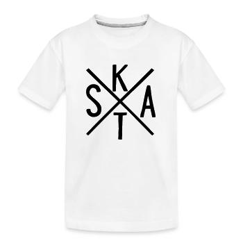 Skat - Kinder Premium Bio T-Shirt - Weiß - Vorne