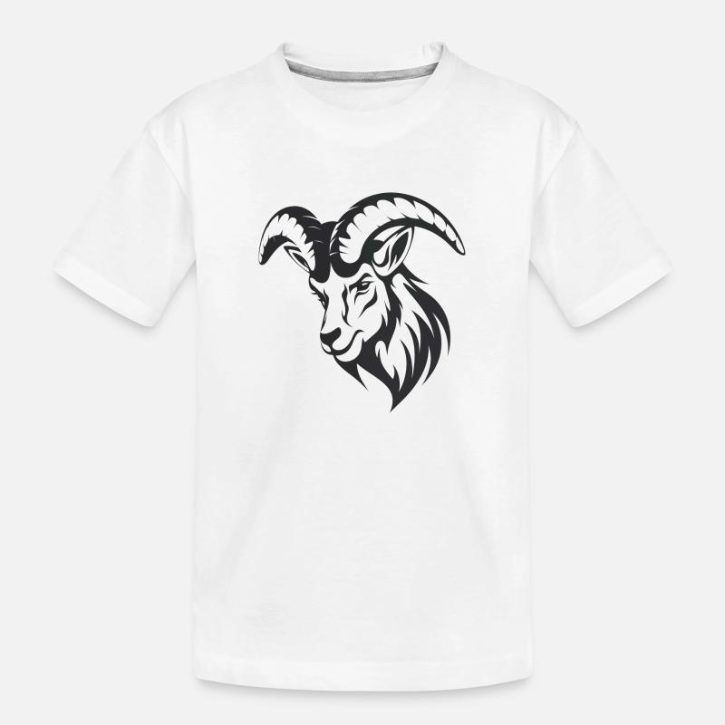 Himmlischer Steinbock - Kinder Premium Bio T-Shirt - Weiß
