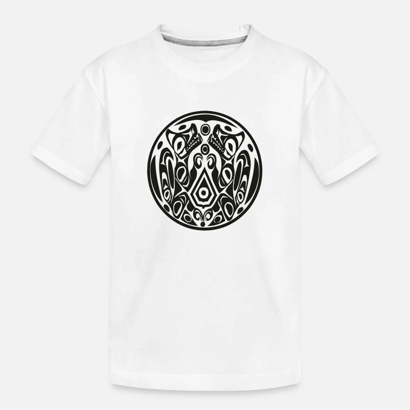 Twilight-Wolfpack Tattoo - Kinder Premium Bio T-Shirt - Weiß