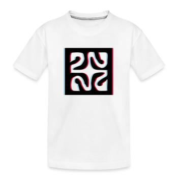 3d tattoo losange - T-shirt bio Premium Enfant - blanc - Devant