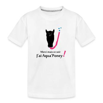 Aqua poney 3 - T-shirt bio Premium Enfant - blanc - Devant