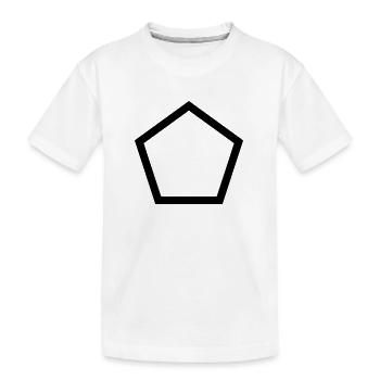 pentagon - T-shirt bio Premium Enfant - blanc - Devant