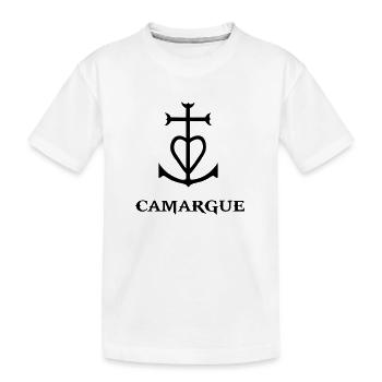 croix de Camargue ancre cœur Guardians - T-shirt bio Premium Enfant - blanc - Devant