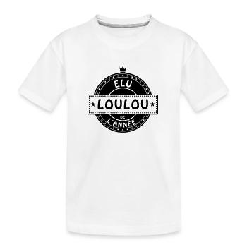 elu loulou - T-shirt bio Premium Enfant - blanc - Devant