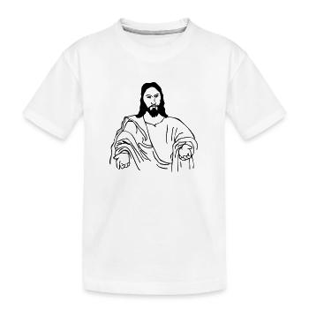 jesus - Kinder Premium Bio T-Shirt - Weiß - Vorne
