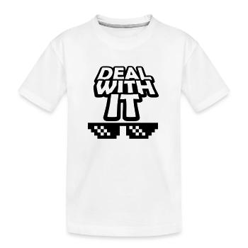 Texte Traitez-le - T-shirt bio Premium Enfant - blanc - Devant