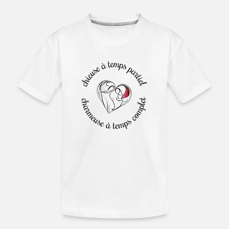 Chieuse à temps partiel, charmeuse à temps complet - T-shirt bio Premium Enfant - blanc
