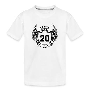 Wappen 20 - Kinder Premium Bio T-Shirt - Weiß - Vorne