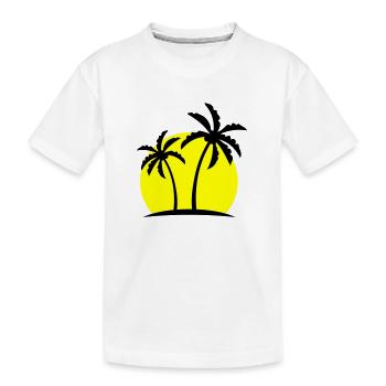 Symbole de Palm Island - T-shirt bio Premium Enfant - blanc - Devant