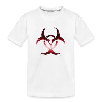 Biohazard rot - Kinder Premium Bio T-Shirt - Weiß - Vorne