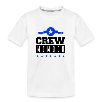 Membre d’équipage - T-shirt bio Premium Enfant - blanc - Devant
