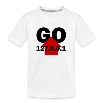 Geh nach Hause - Kinder Premium Bio T-Shirt - Weiß - Vorne