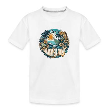 Heure d'été - T-shirt bio Premium Enfant - blanc - Devant