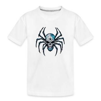 Spinne / Netz / Haustier / Kriechtier / Achtbeiner - Kinder Premium Bio T-Shirt - Weiß - Vorne