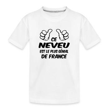 MEILLEUR NEVEU - T-shirt bio Premium Enfant - blanc - Devant
