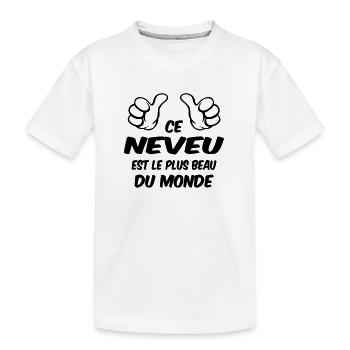 MEILLEUR NEVEU - T-shirt bio Premium Enfant - blanc - Devant