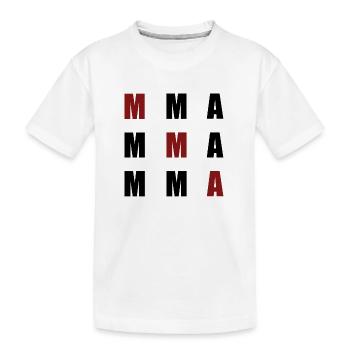 Cool MMA Martial Arts Pattern Gift - Kids' Premium Organic T-Shirt - white - Front