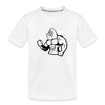 Gorille Silverback 01 - T-shirt bio Premium Enfant - blanc - Devant