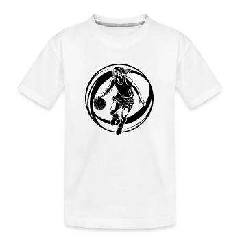 Basketteur Basketteur Basketteur Femme - T-shirt bio Premium Enfant - blanc - Devant