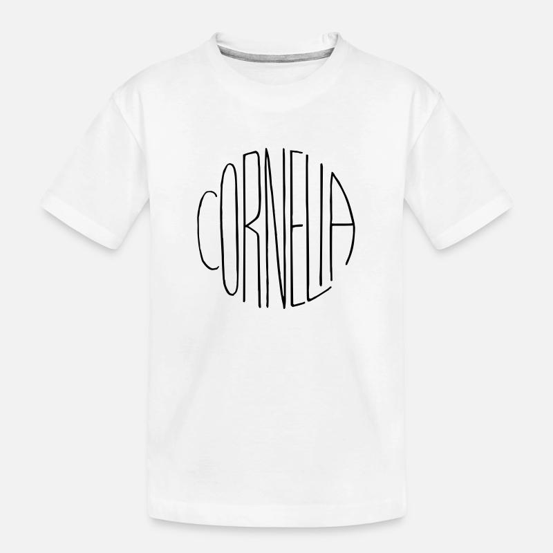 Cornelia - Kinder Premium Bio T-Shirt - Weiß