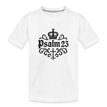 Psalm 23 Christlich - Kinder Premium Bio T-Shirt - Weiß - Vorne