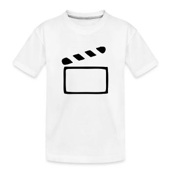 Clap - Cinéma - T-shirt bio Premium Enfant - blanc - Devant