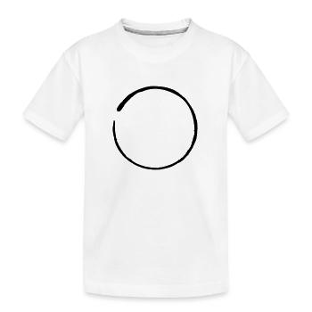 zen yoga - Kinder Premium Bio T-Shirt - Weiß - Vorne
