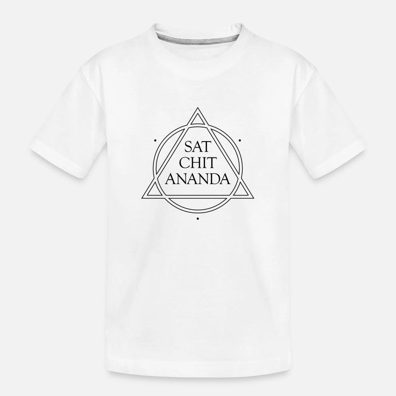 SAT CHIT ANANDA vector - Kinder Premium Bio T-Shirt - Weiß