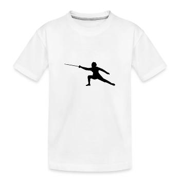 Fencer - Kids' Premium Organic T-Shirt - white - Front