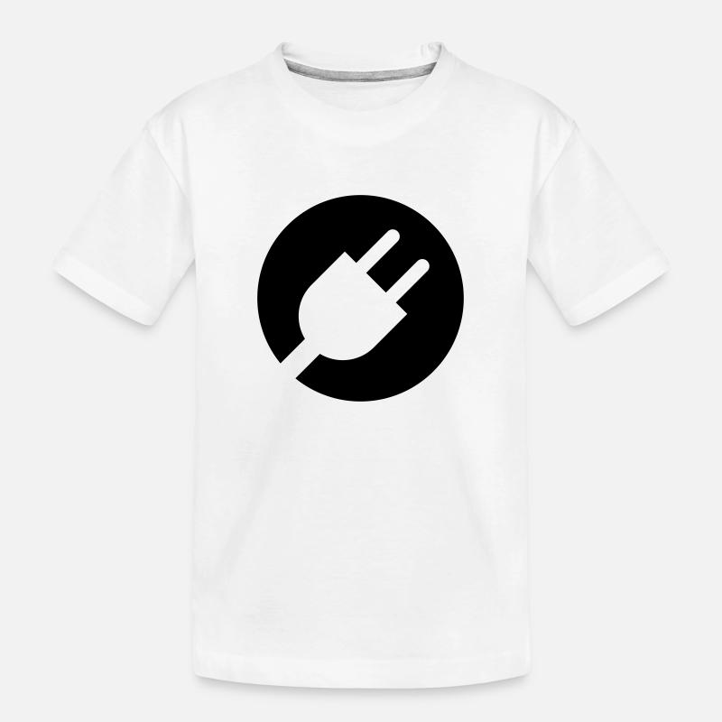 Stecker - Kinder Premium Bio T-Shirt - Weiß
