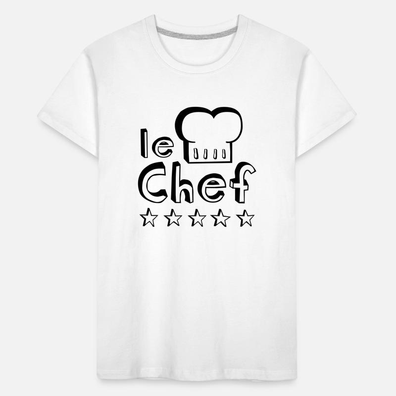 Le Chef Vater, Ehemann oder man Meister der Grill, Kinder Premium Bio T-Shirt